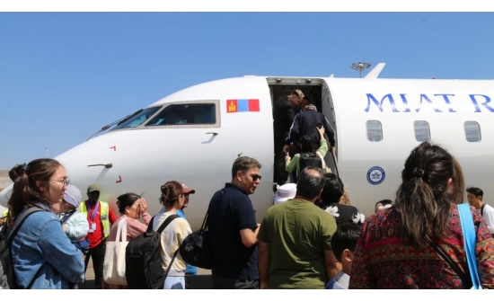 NUMBER OF PASSENGERS ENTERING MONGOLIA INCREASES 3.7 TIMES