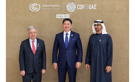 PRESIDENT  KHURELSUKH UKHNAA ATTENDING COP28