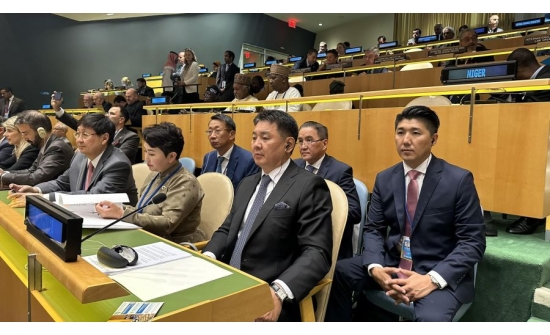 PRESIDENT KHURELSUKH PARTICIPATES IN THE 78TH SESSION OF THE UN GENERAL ASSEMBLY