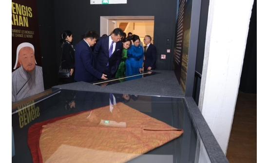 PRESIDENT KHURELSUKH OPENS EXHIBITION “CHINGGIS KHAAN: HOW THE MONGOLS CHANGED THE WORLD”