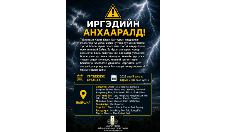 ИРГЭДИЙН АНХААРАЛД